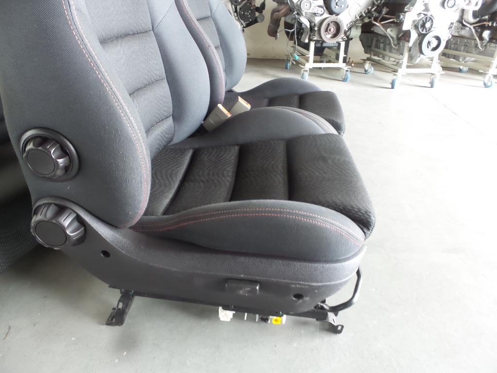 FORD FALCON BA BF XR6 XR8 CLOTH FRONT & REAR SEATS WITH RED STITCHING